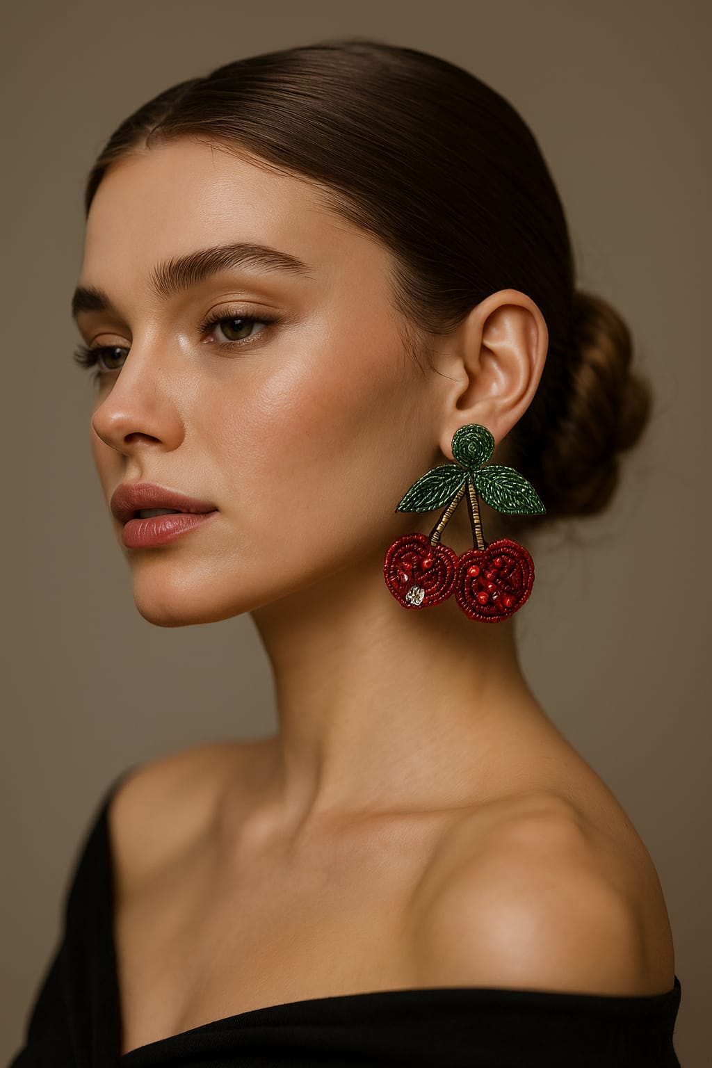 Cherry Handmade Earring