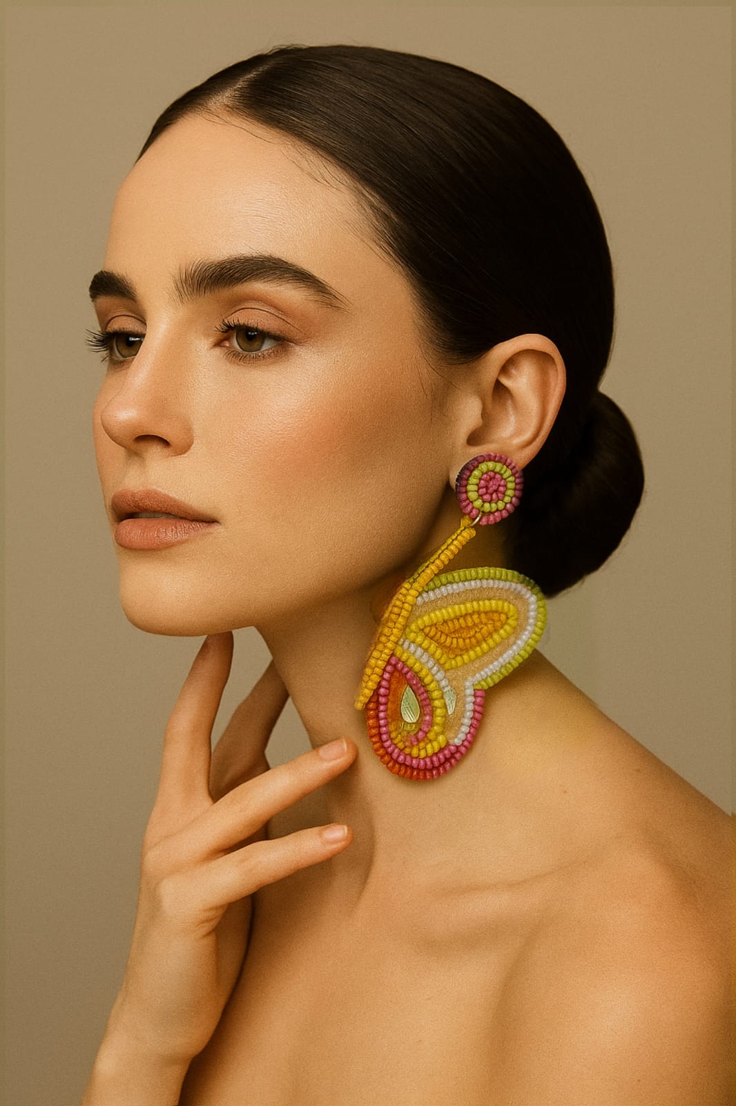 Multicolour Butterfly Handmade Earring