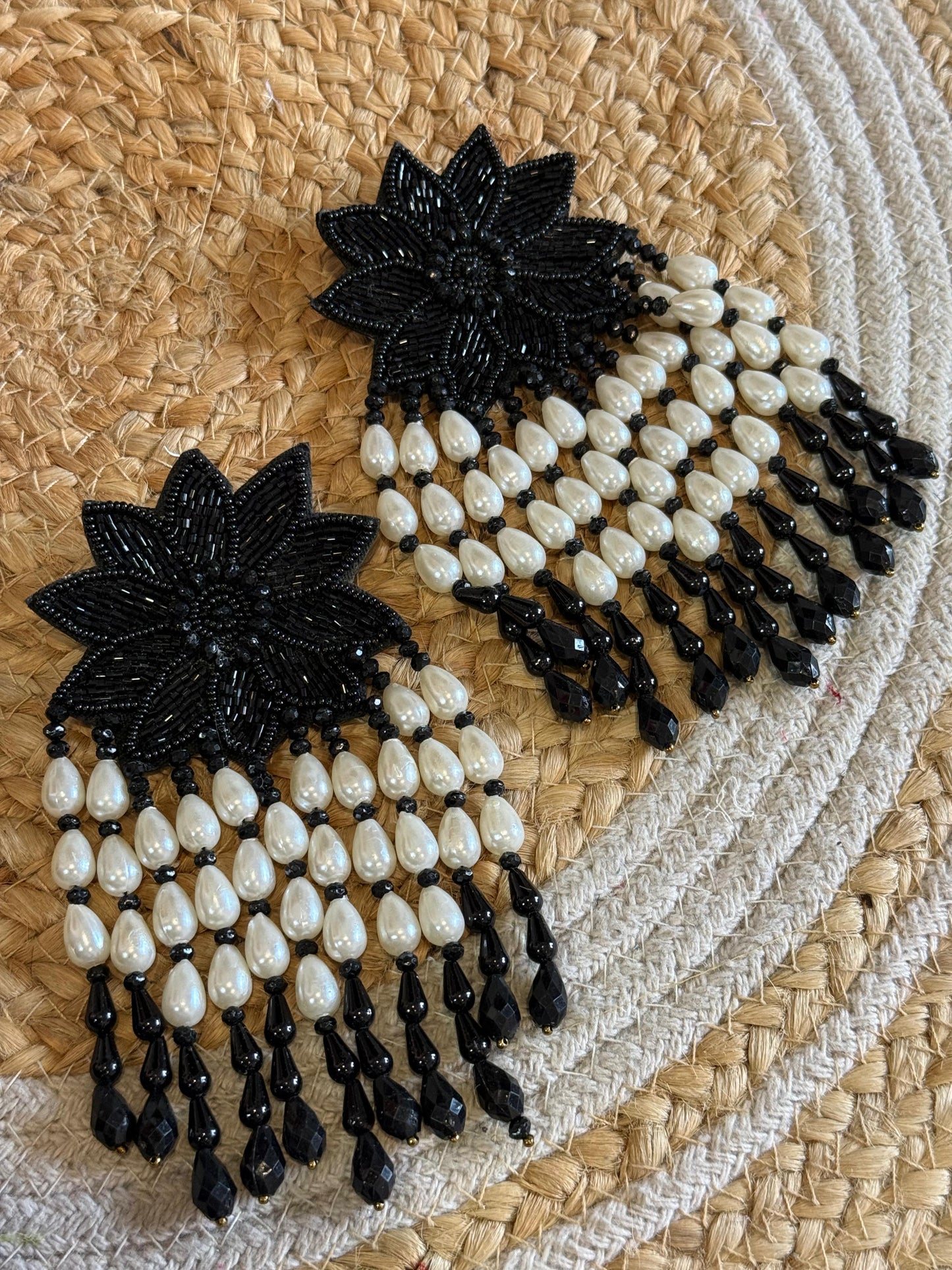 Black Swan Dangles Handmade Earring