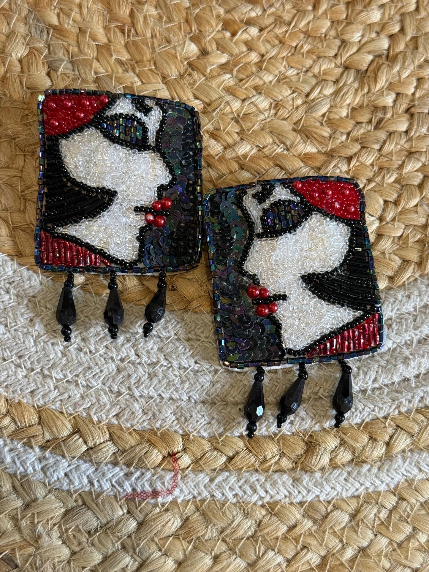 Monochrome Muse Handmade Earring