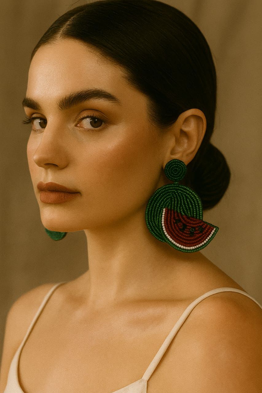 Watermelon Handmade Earring
