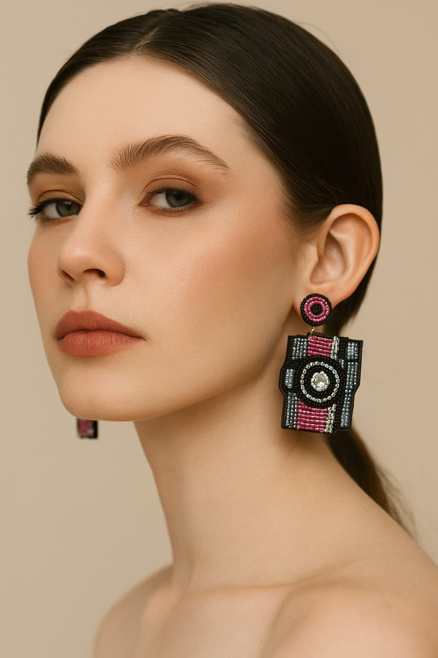 Camera Handmade Earring