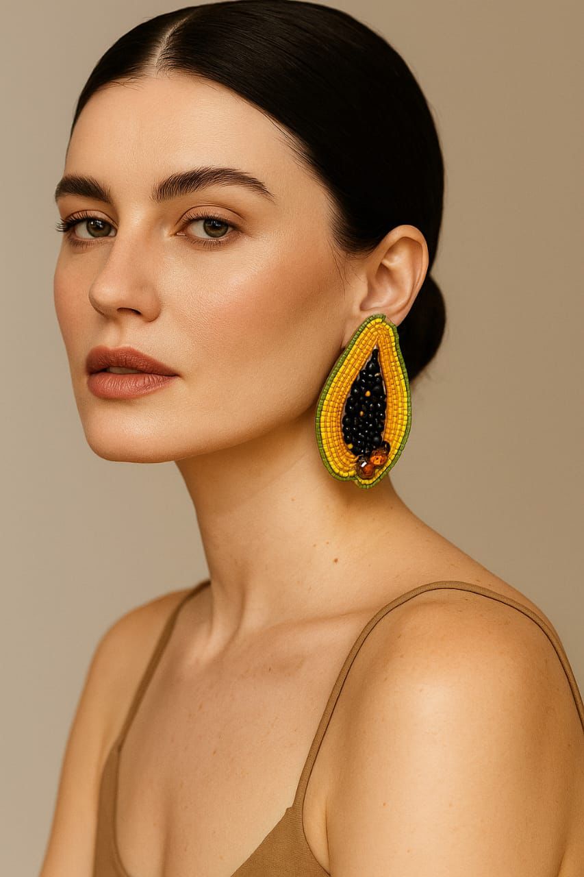 Papaya Handmade Earring