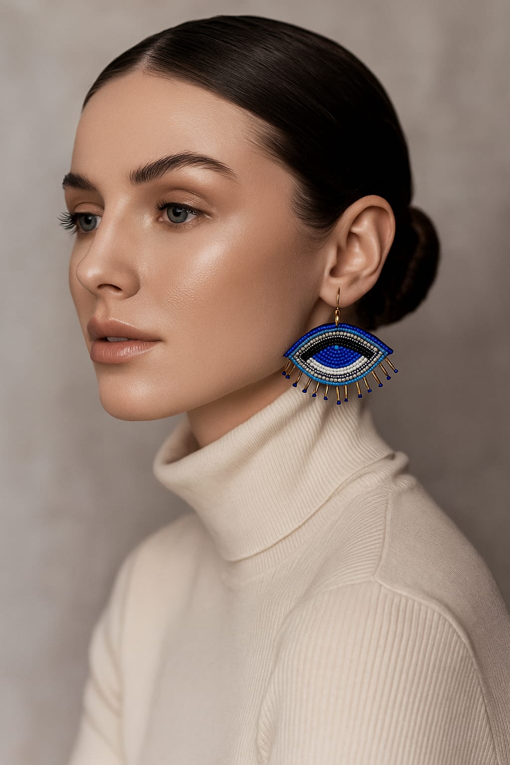 Evil Eye Handmade Earring