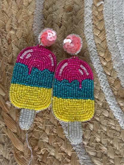 Ice Cream Handmade Earring