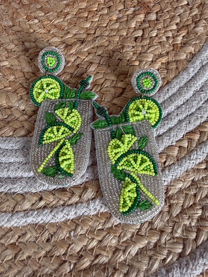 Lemon Juice Handmade  Earring