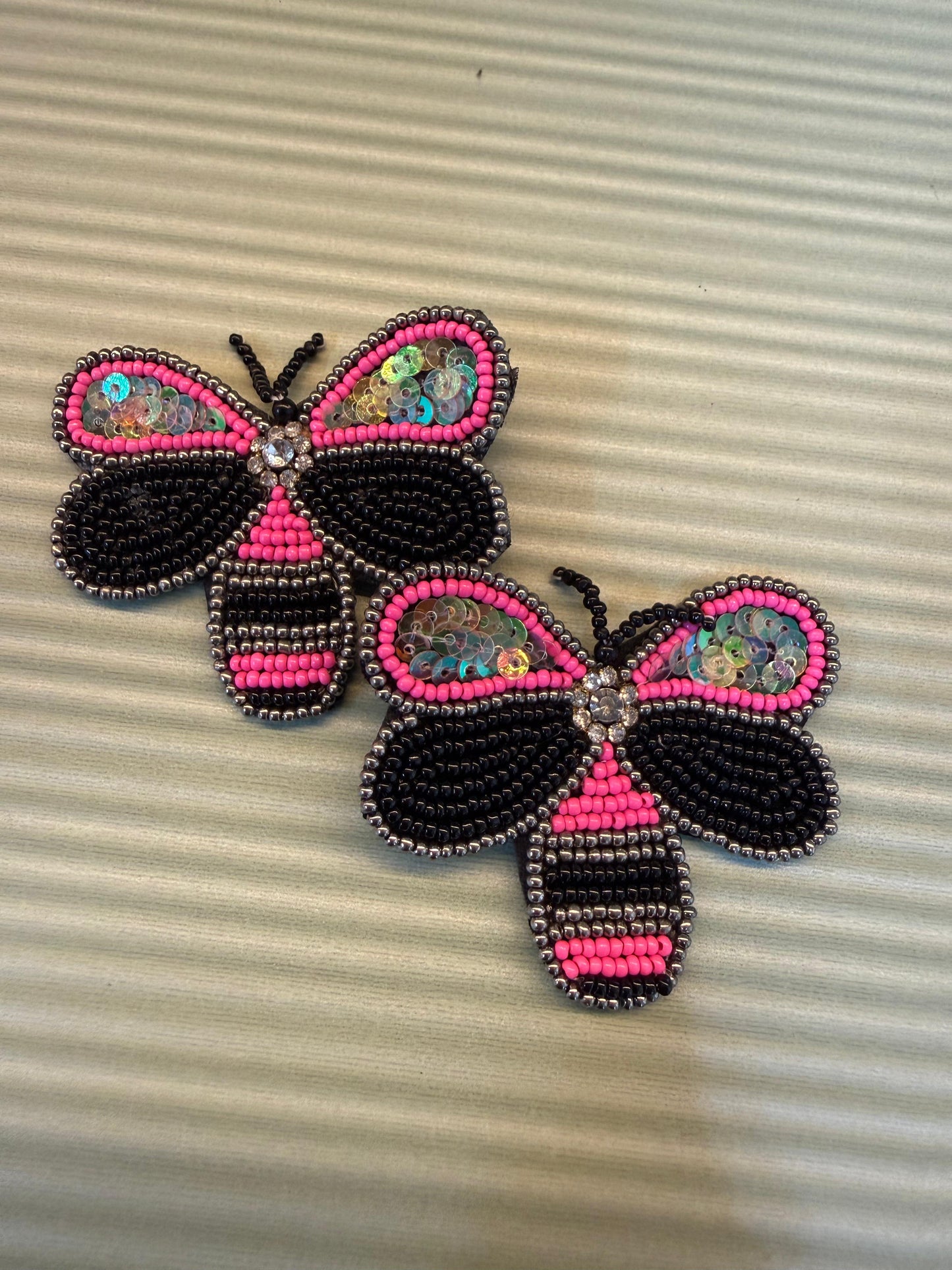 Midnight Butterfly Handmade Earring