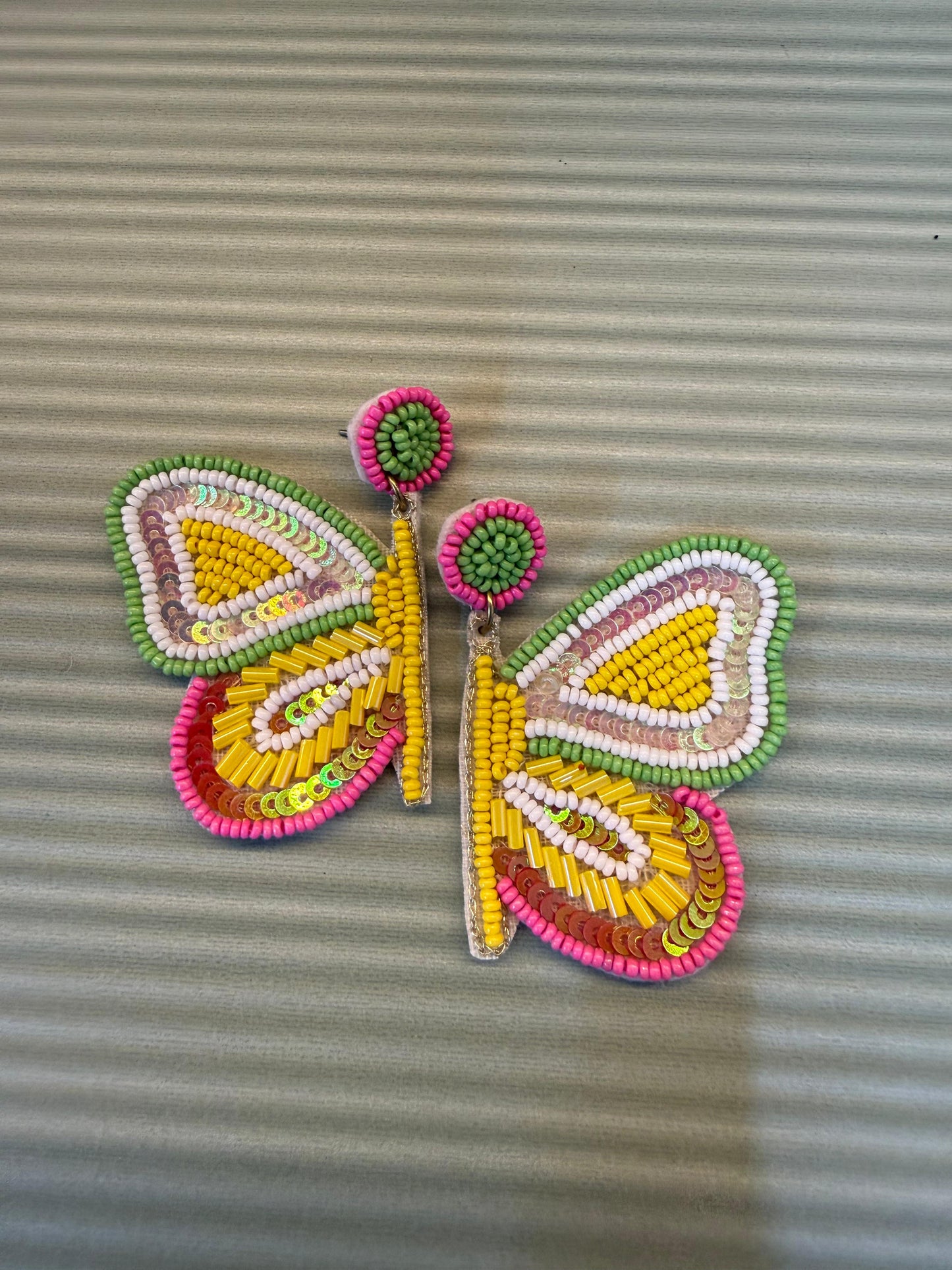Multicolour Butterfly Handmade Earring