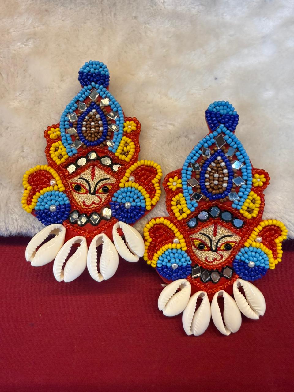 Mata ji With Kodi Handmade Earring