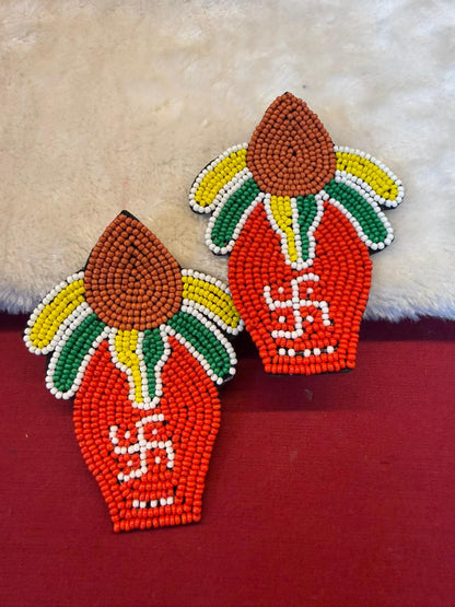 Shubh Kalash Handmade Earring