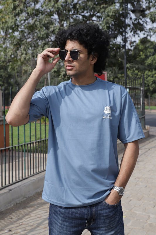 Blue Mellbones Oversized  Tshirt