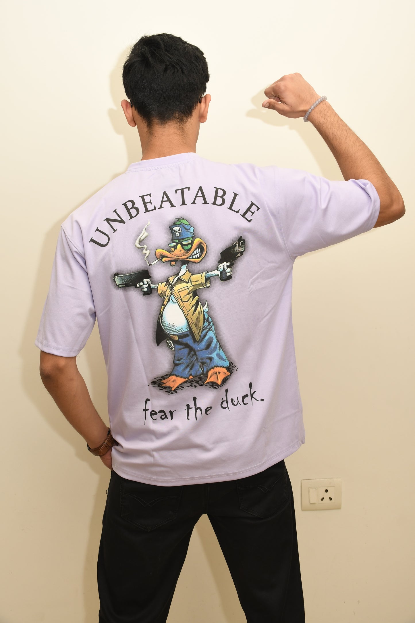 Lavender Don Duck Oversized Tshirt