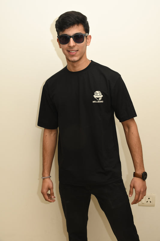 Black Mellbones Oversized Tshirt