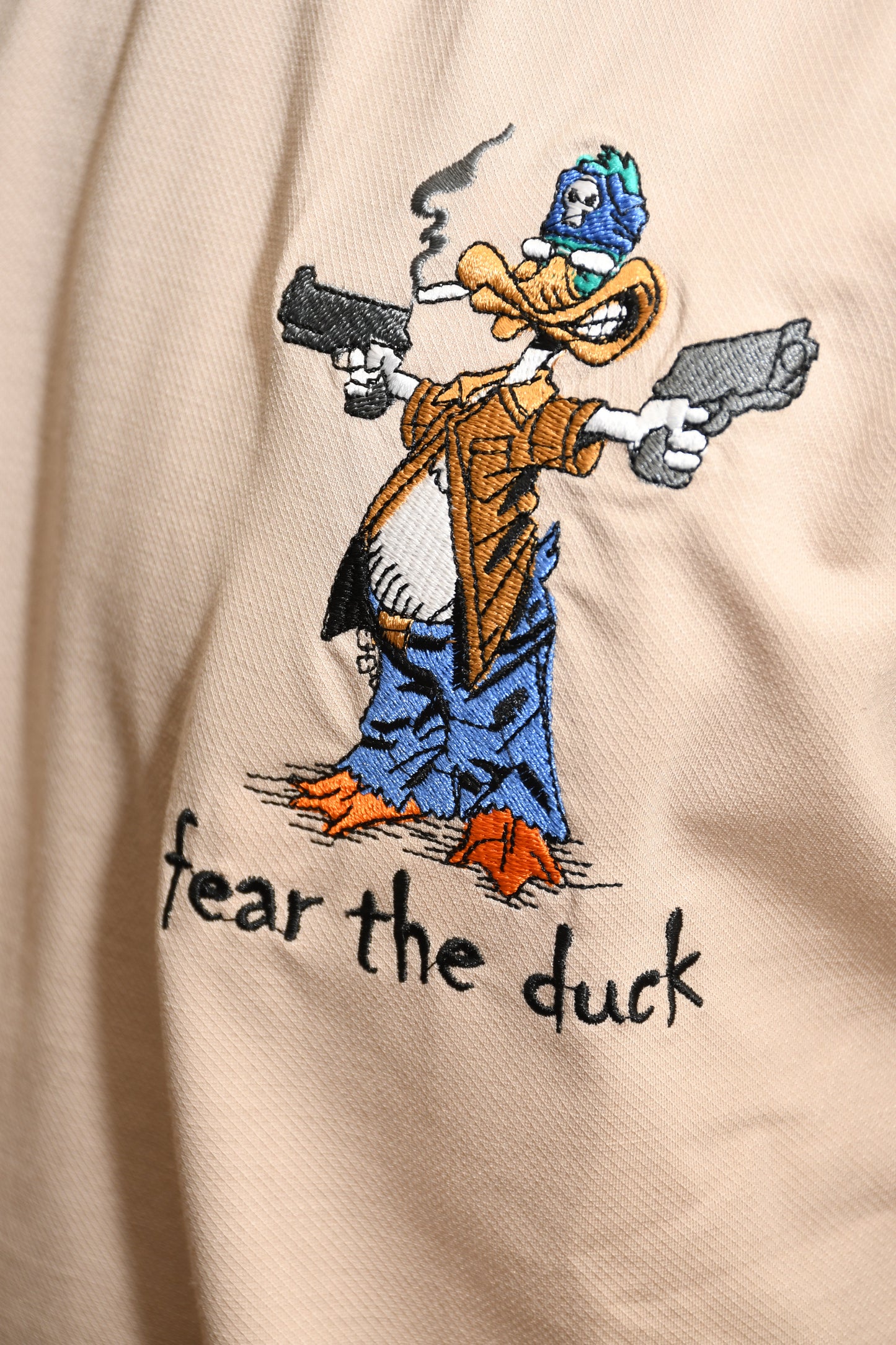 Beige Don Duck Oversized  Tshirt